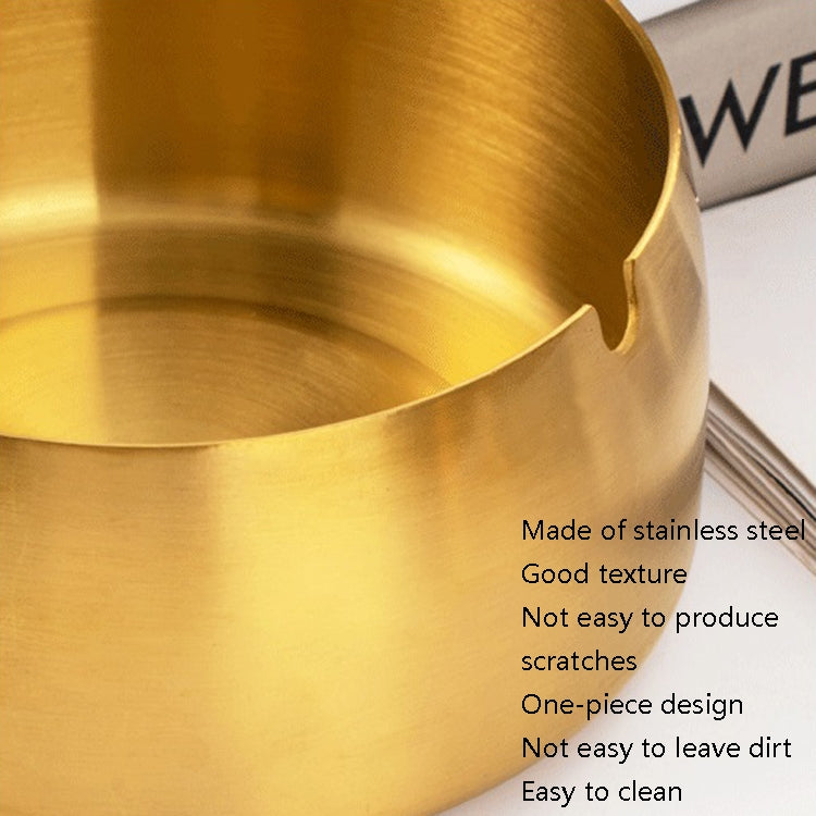 Thickened Stainless Steel Ashtray Windproof And Drop-Proof Ashtray,