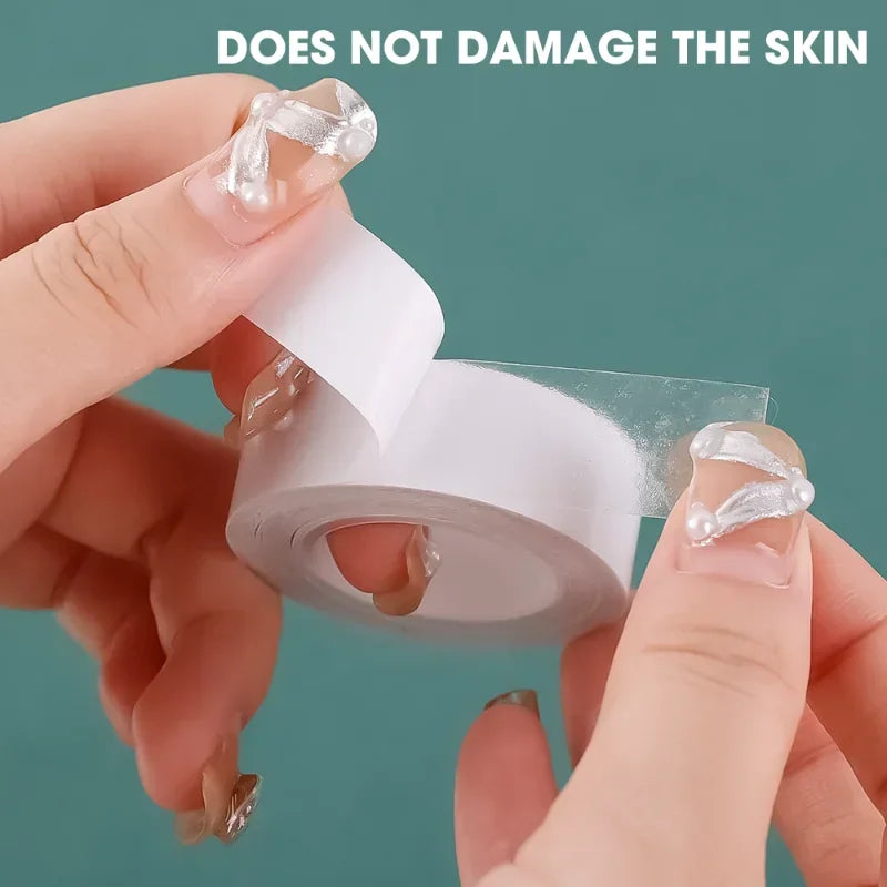 Double Sided Body Tape Self-Adhesive Bra Clothes Dress Shirt Secret Sticker Clear Lingerie Tape Anti-naked Invisible Chest Patch