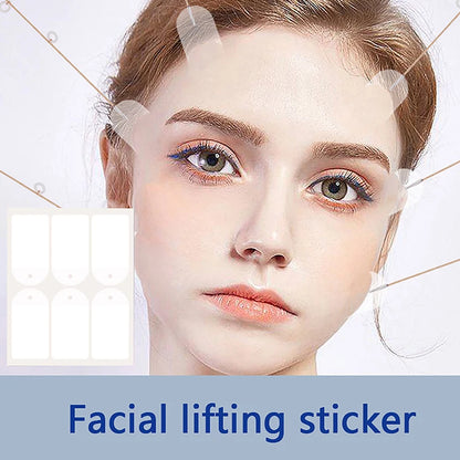 Face Lifting Tapes With Lifting Rope Sets Instant Face Lift Sticker Face Neck Lifting Stickers Sets Silicone Anti-Wrinkle Pad