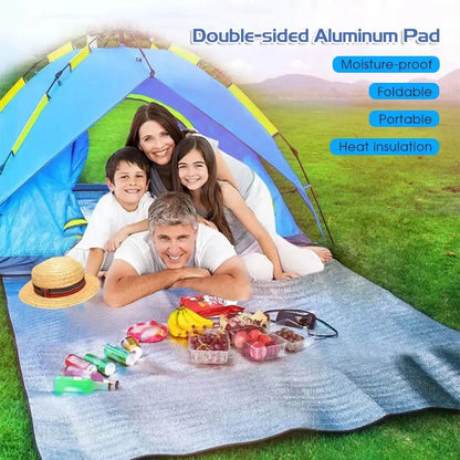 New Thermal Camping Mat Ultralight Waterproof Insulation Foam Foil Mat Tent Footprint Reflecting Heat Sleeping Pad Outdoor