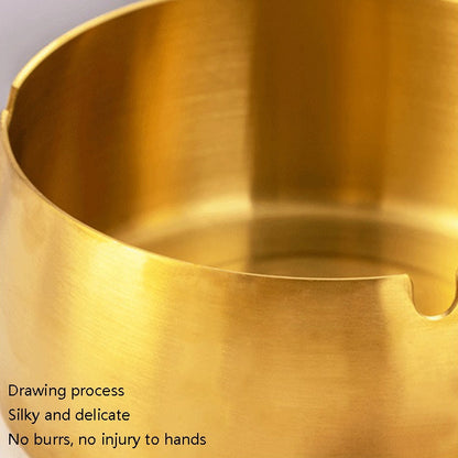 Thickened Stainless Steel Ashtray Windproof And Drop-Proof Ashtray,