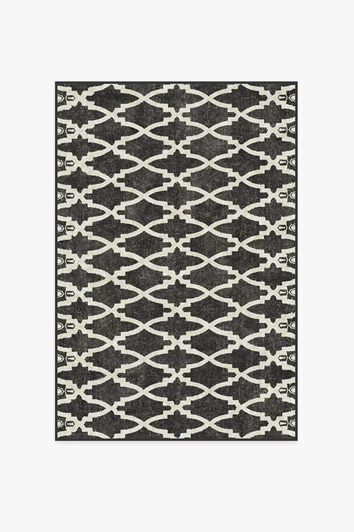 Soraya Trellis Black Rug