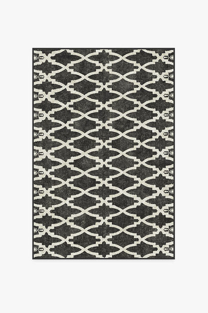 Soraya Trellis Black Rug