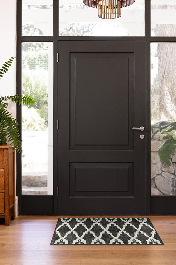 Soraya Trellis Black Rug